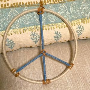 NWT Boho Peace Sign Hanging
